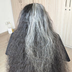 Customer hair result after using Bubble Dye at home